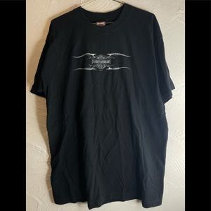 Harley Davidson Short Sleeve T-Shirt Black Sz XL.